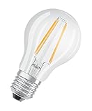 Osram LED Base Classic A Lampe, Sockel: E27, Warm White, 2700 K, 7 W, Ersatz für...