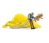 schleich 41471 Dino Fallschirmrettung, für Kinder ab 5-12 Jahren, DINOSAURS - Spielset