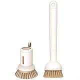 Geschirrspülwerkzeug-Set, 2-teilig, Reinigungsbürsten mit langem Griff und Seifenspender...