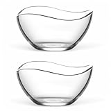 vienberg 2 Stück Große Glasschalen Set | je 950ml, 17cm | Salatschüssel...