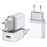 12W USB Stecker 3er-Pack 2,4A/5V USB Ladegerät USB Netzteil USB Plug USB...