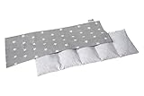 Medi Partners Kirschkernkissen 60x20cm 800g 100% Baumwolle 5 kammern Körnerkissen groß...