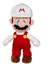 Simba 109231535 Super Mario Plüschfigur Feuer-Mario (30 cm) - Super Mario Kuscheltier aus...