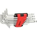 KS Tools 151.5180 Torx-Kugelkopf-Winkelstiftschlüssel-Satz, lang, 10-tlg.