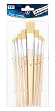 TSI Borstenpinsel-Set 8-teilig (Größen 1, 2, 4, 6, 8, 10, 12 und 20), Schaft...