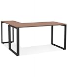 KADIMA DESIGN Eckschreibtisch Walnussholz Metall | Computertisch Winkelschreibtisch...