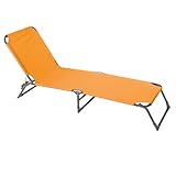 Sonnenliege Dreibein | ca. 188 x 55 x 25 cm | leicht, tragbar und klappbar | verstellbare...