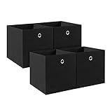 BALLSHOP 4 Stück Aufbewahrungswürfel Faltbox 32 x 32 x 32 cm Aufbewahrungsbox...