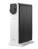 Midea Ölradiator, 2300W 11 Rippen tragbarer Elektroheizer mit Drehknopfregelung und...
