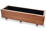 Alfalux Pflanzkasten Pflanzkübel NUSS-BRAUN AB120KAN4030NU aus Holz...