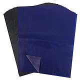 Pinenuts 100 Blatt Kohlepapier,50 Blatt Schwarz and 50 Blatt Blau Kohlenstoff...