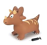 JAMARA 460591 - Hüpftier Dino mit Pumpe - BPA-Frei, bis 50 kg, fördert den...