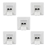 hb-digital 5X CAT 6a Netzwerkdose für CAT.8 CAT.7 CAT.6A CAT.6 CAT.5...