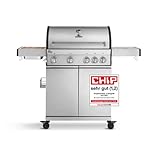 BURNHARD 4-Brenner Gasgrill Big FRED Deluxe 2022 mit 900°C Keramikbrenner und...