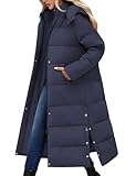 CMTOP Wintermantel Damen Lang Mit Kapuze Dicke Warme Winterjacke Extra Langer...