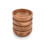 Samhita Kleine Schale aus Akazienholz für Nüsse, Süßigkeiten, Vorspeisen, Snacks,...