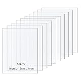 Taiyeestar 10er Profi Set Acrylglas 2mm Dicke, ultra klare Acrylplatte transparente,...