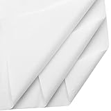 Topeedy Seidenpapier, 76 x 100 cm, Weiß, 20 Blatt, weißes Seidenpapier zum Verpacken von...