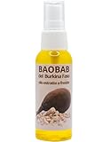 Burkina Faso reines Baobab-Öl (50 ml) für Gesicht und Körper, unraffiniert,...