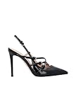 Pinko Damen Sling Back Pumps, Schwarz, 41 EU