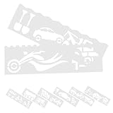 DOITOOL 1 Set Auto Malvorlage Holzwand Autoschablone Schulprojekt Schablonen...