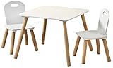 Kesper| Kindertisch mit 2 Stühlen, Material: Faserplatte, Maße: 55 x 55 x 45 cm, Farbe:...