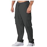 Generico Trainingshose für Herren, Baumwolle, Arbeit, Sport, bequem, Pntalone Hose,...