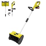 Akku-Schneefräse, Elektro Schneefräse mit Akku & Ladegeräte, Arbeitsbreite 32...