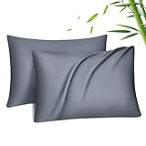 Fittia 2er-Set Lyocell Bambus Kissenbezug Bambusfaser Kopfkissenbezug...