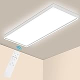 Epicflare LED Deckenleuchte 58x20x2.8 cm IP44 LED Panel mit Fernbedienung 2700K...