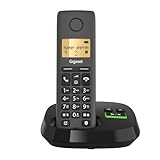 Gigaset Pure 120A - Schnurloses DECT-Telefon mit Anrufbeantworter - ECO DECT - Anrufschutz...