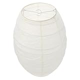 Alipis Hängelampenschirm Papier Pendellampenschirm Weiß Rund Papierlampe Lampenschirm...