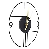 MUSISALY Wanduhr Metallwanduhr Wanduhren Batteriebetriebene Wanduhr Wanddekorationsuhr...