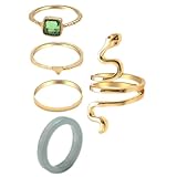 WRITWAA 5st Schlangenring-set Stapelringe Für Frauen Damenanzüge Frauenringe...
