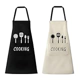 Rmerasor Schürze,2 Stück Kochschürze Hochwertige Schürze für Damen und...