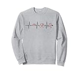 Triathlon Heartbeat Triathlonrad Triathlet Profi Triathlon Sweatshirt