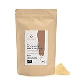 BIO Maca Pulver Schwarz aus Peru (500g), Gemahlene Schwarze Maca Wurzel,...