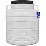 FIXKRAFT Weithalsfass Lebensmittelecht 30L Futtertonne Hund Gärbehälter Futter Tonne mit...