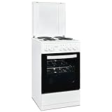Exquisit Standherd, Standherd 50 cm Breite, Massekochfeld, einfach zu bedienen, 48 l...