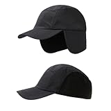 Asudaro Winter Visor Baseball Cap, Wasserdicht Herren Wintermütze Baseballmütze Mit...