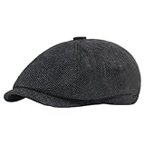 AAED Schiebermütze Herren, Tellermütze Schirmmütze Herren Damen Peaky...