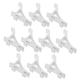 FIXOSHEE 10 Stück Edelstahl Gefrierschrank Regalhalter Metallclips für Kühlschrank und...