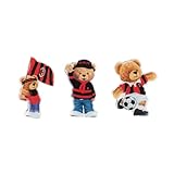 AC Milan Set Magnete mit 3 Teddys, offizielles Produkt