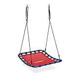 Relaxdays Nestschaukel, Kinder & Erwachsene, bis 100 kg belastbar, höhenverstellbar, BxT...