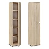 Bücherregal Kleiderschrank Regal Sonoma 40cm breit 180cm hoch Schrank Organizer...