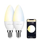LE 4.5W Smart E14 LED Lampen, Dimmbar LED Leuchtmittel, Kerzen, Wlan LED Birnen,...