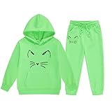 Kleidung Mädchen Set Hoodie Mit Hosen Sets Blumenmuster Rüschenärmel Langarm...