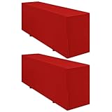 Pesonlook 2 Pack Premium Biertischhusse Rot Biertischhusse für Bierzeltgarnitur 220 x 70...