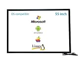 Deyowo 55 Zoll Infrarot-Touchscreen-Rahmen, IR-Touchscreen-Overlay,...