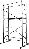 HOME MASTER Heimwerken Gerüstturm | Fahrbares Arbeitsgerüst | Chnelle Montage...